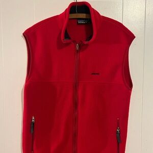 Patagonia Better Sweater Fleece Vest Full Zip Pockets women's red Xl